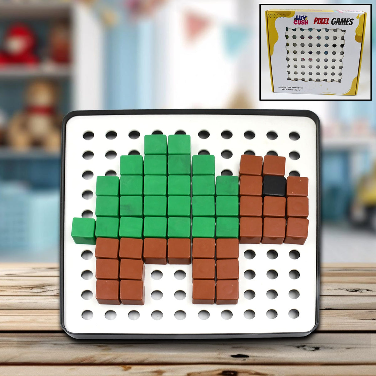 Pixel Cubes Toy – Educational Math & Brain Game for Kids – close-up