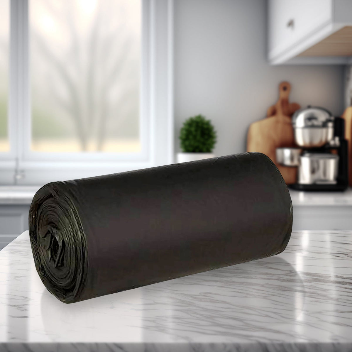 Black Garbage Bags – Durable 45x50cm Dustbin Bags