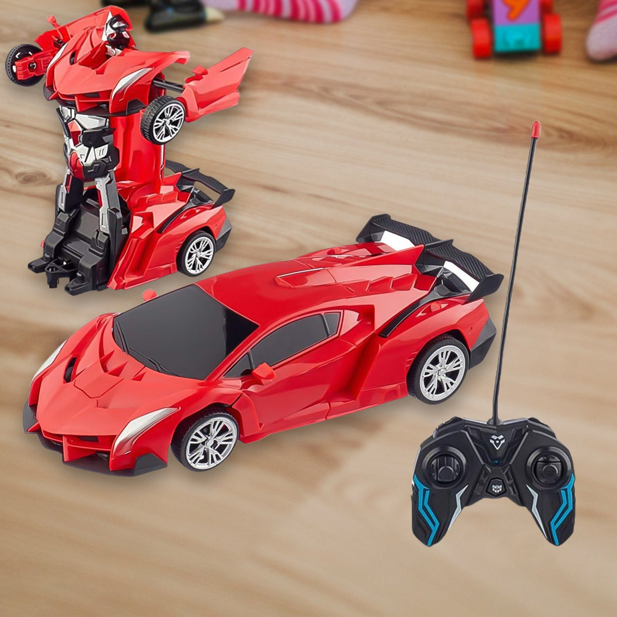 Robot Car Toy – 2-in-1 Transforming RC Car for Kids