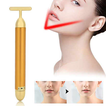 Vibrating Face Massager – Golden Energy for Radiant Skin