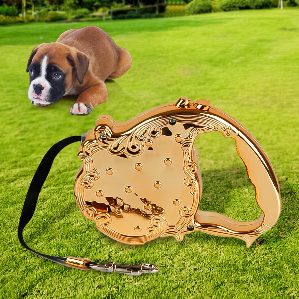 Retractable Dog Leash – 3M Telescopic Pet Lead – close-up
