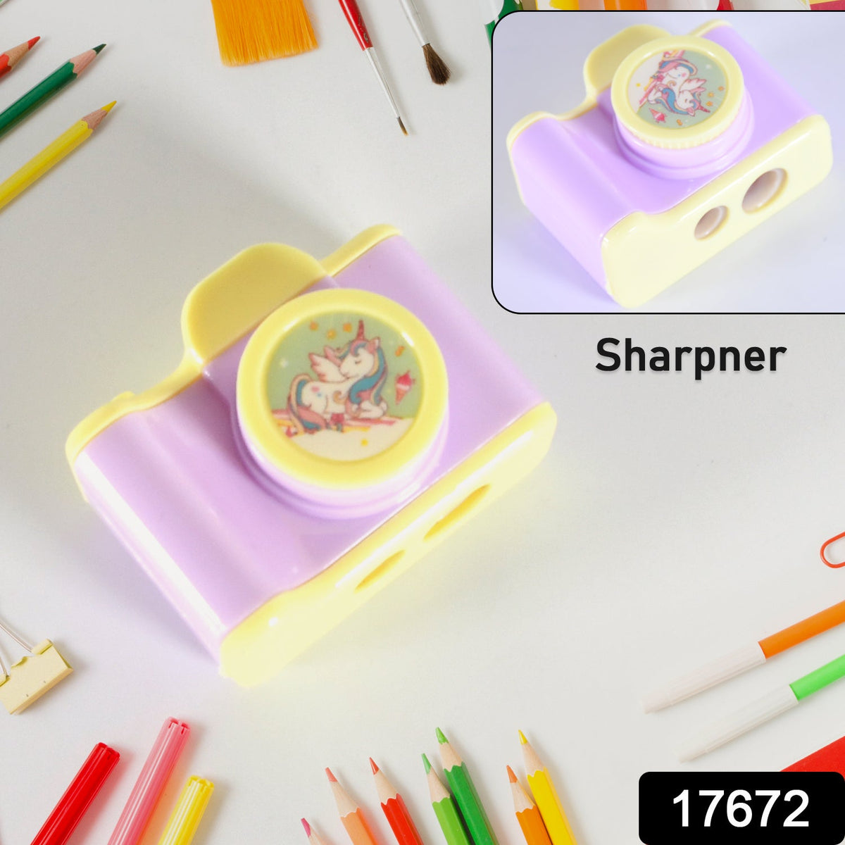Camera Shaped Pencil Sharpener – Fun & Portable for Kids – view 10