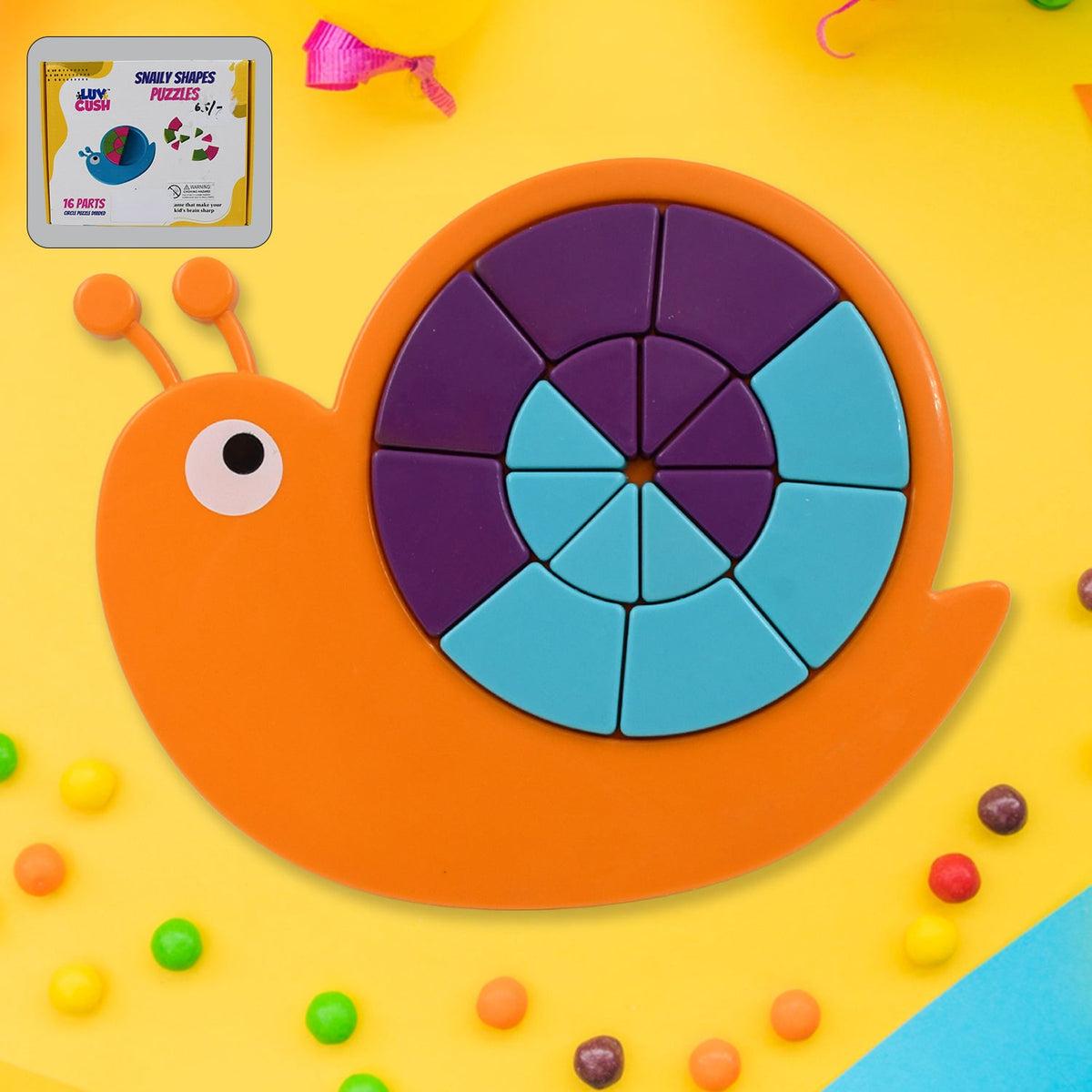 Snail Puzzle for Kids – STEM Learning Toy for Ages 3-6