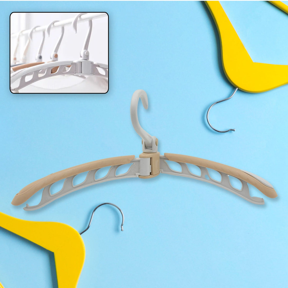 Portable Folding Hanger – 360° Rotating, Travel-Friendly – close-up