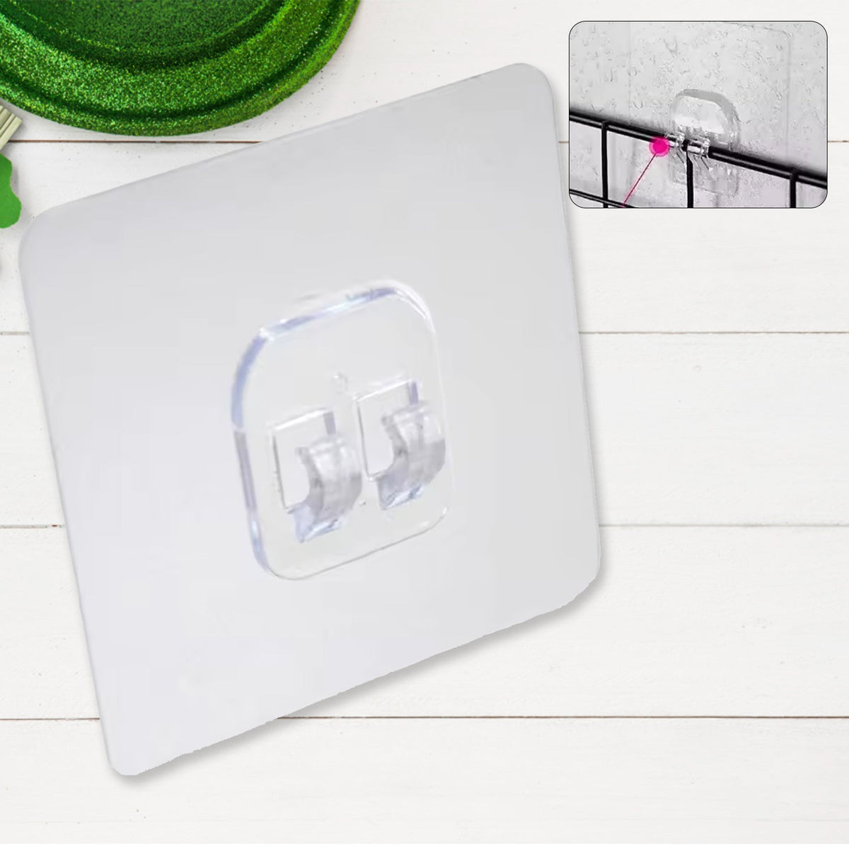 Strong Self Adhesive Wall Hooks – Punch-Free & Waterproof – close-up
