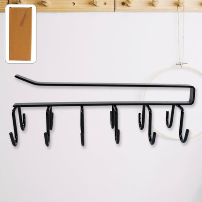 Double-Row Metal Cup Holder Rack – Space-Saving Kitchen – detail view