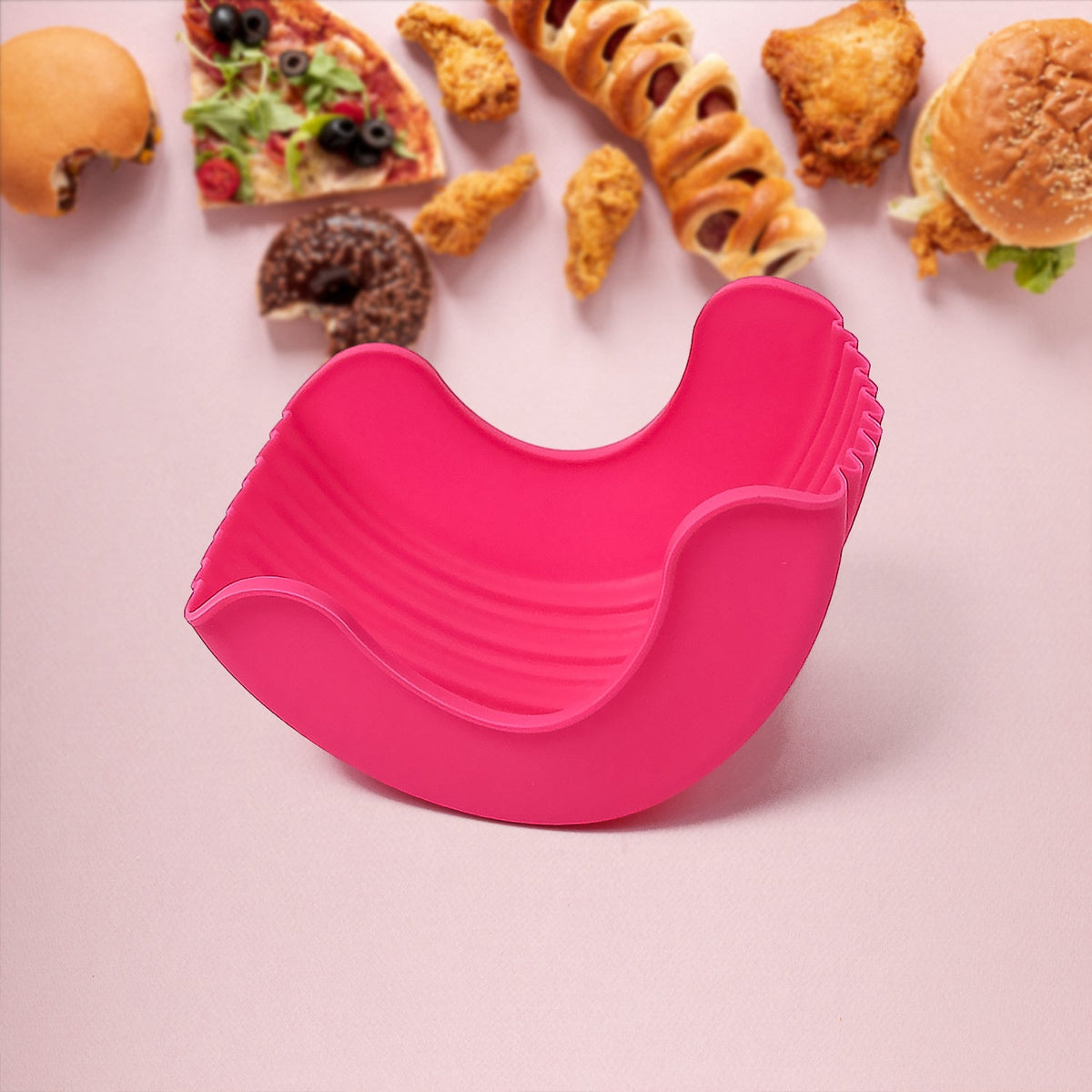 Silicone Burger Holder – Reusable & Mess-Free Snack Grip – view 8