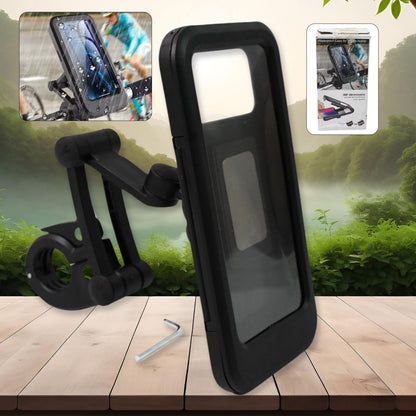 Waterproof Bike Phone Mount – 360° Rotation & Universal