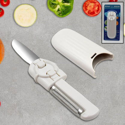 2-in-1 Knife Peeler – Stainless Steel & Portable