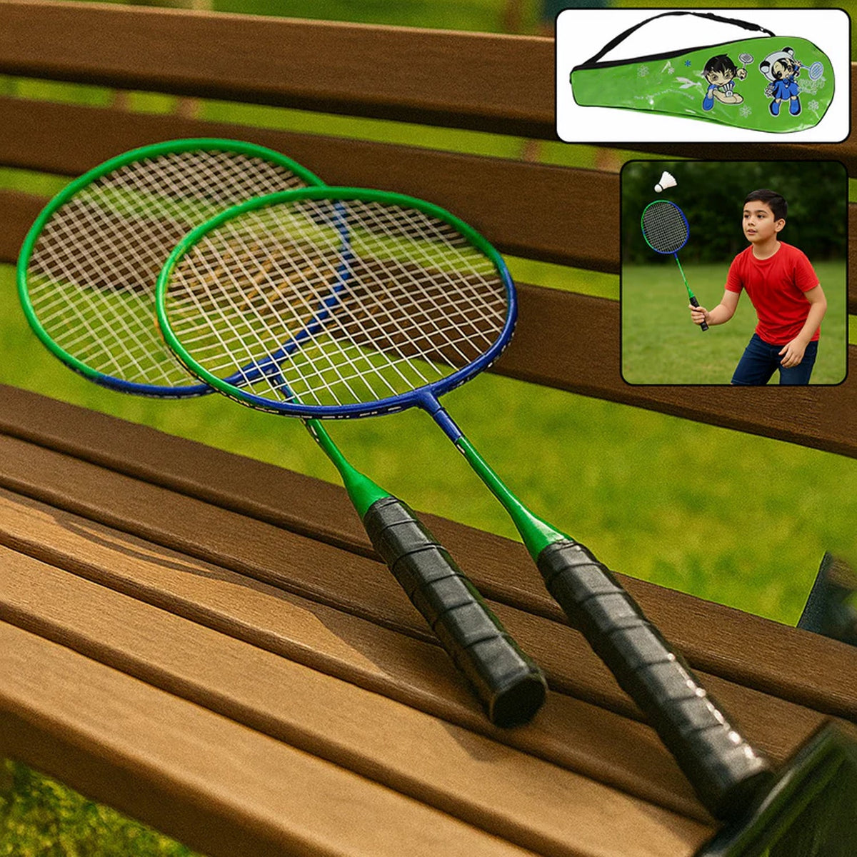 Kids Badminton Racket set – Lightweight with Carry Bag