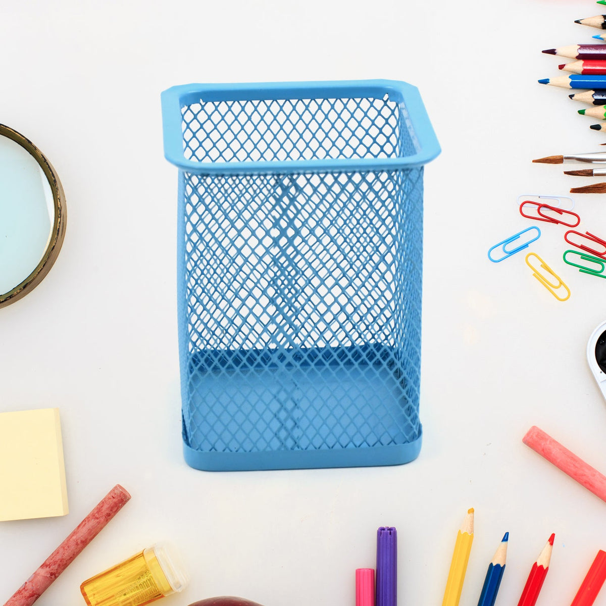 Metal Pen Holder – Mesh Desk Organizer for Office