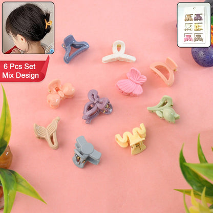 Kids Hair Clips – Multicolour Butterfly Mini Claw set – view 6