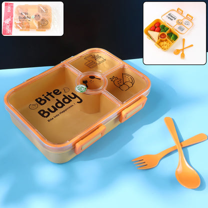 4-Compartment Leak-Resistant Lunch Box – BPA-Free – close-up