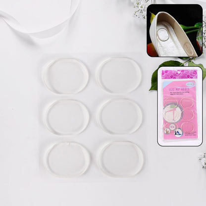 Silicone Shoe Insoles Heel Pads – 6 pc Cushion set