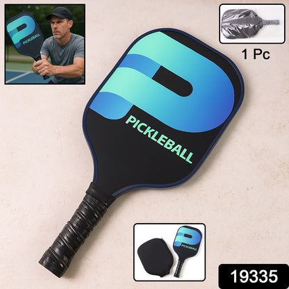 Fiberglass Pickleball Paddle – Cushioned Grip – side view