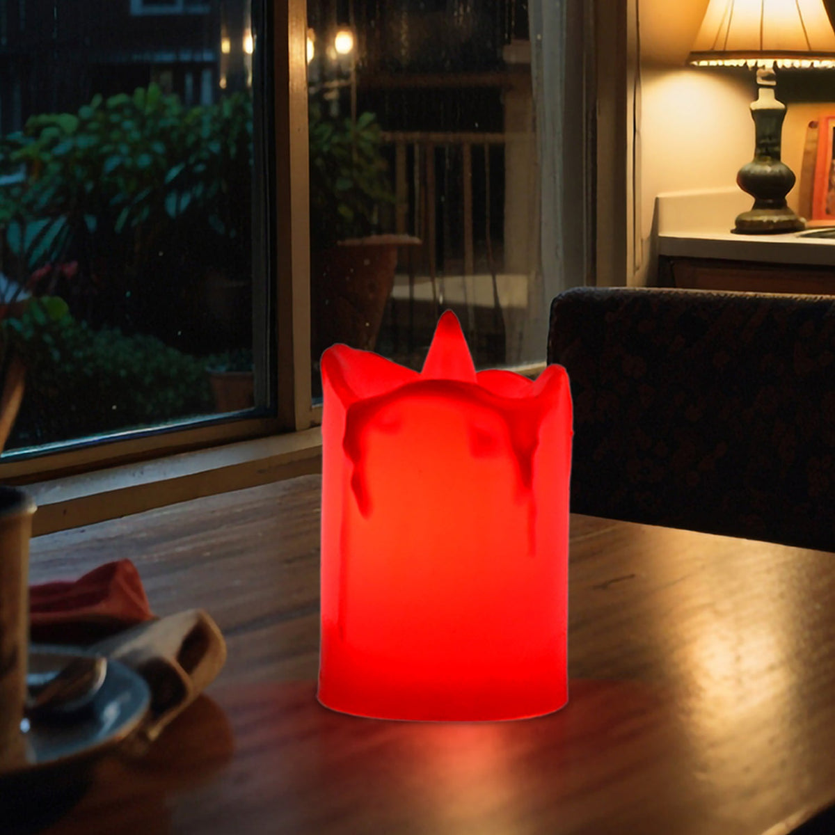Flameless LED Candles – Realistic Melted Design Decor