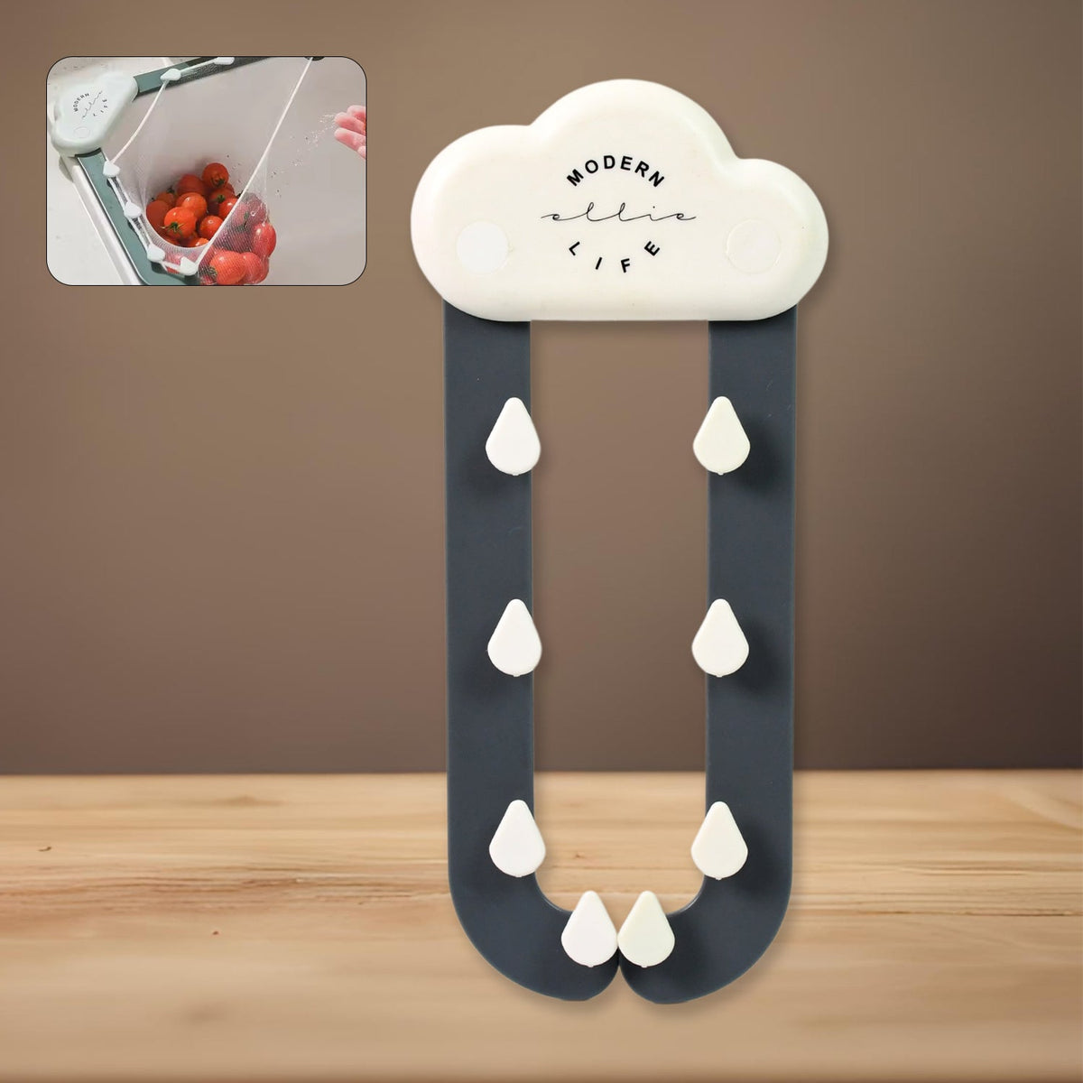 Kitchen Sink Strainer – Triangle Design, Durable ABS – close-up