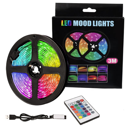 RGB LED Strip Lights – 3M Multi-Colour USB with Remote – alternate view