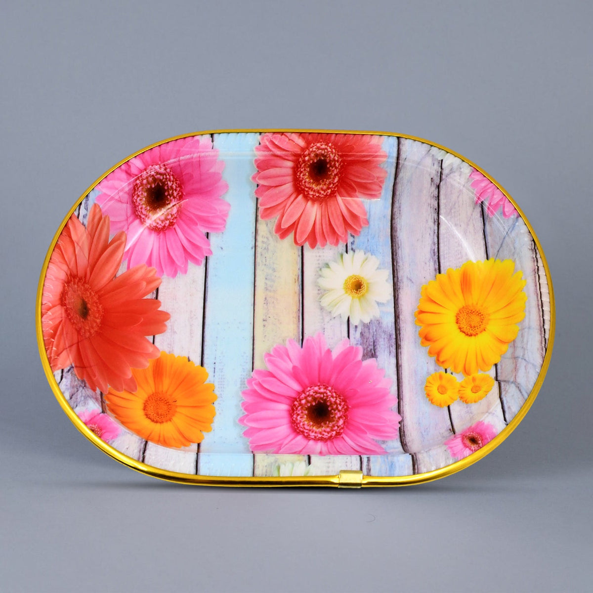 Plastic Serving Tray – Floral Design & BPA-Free