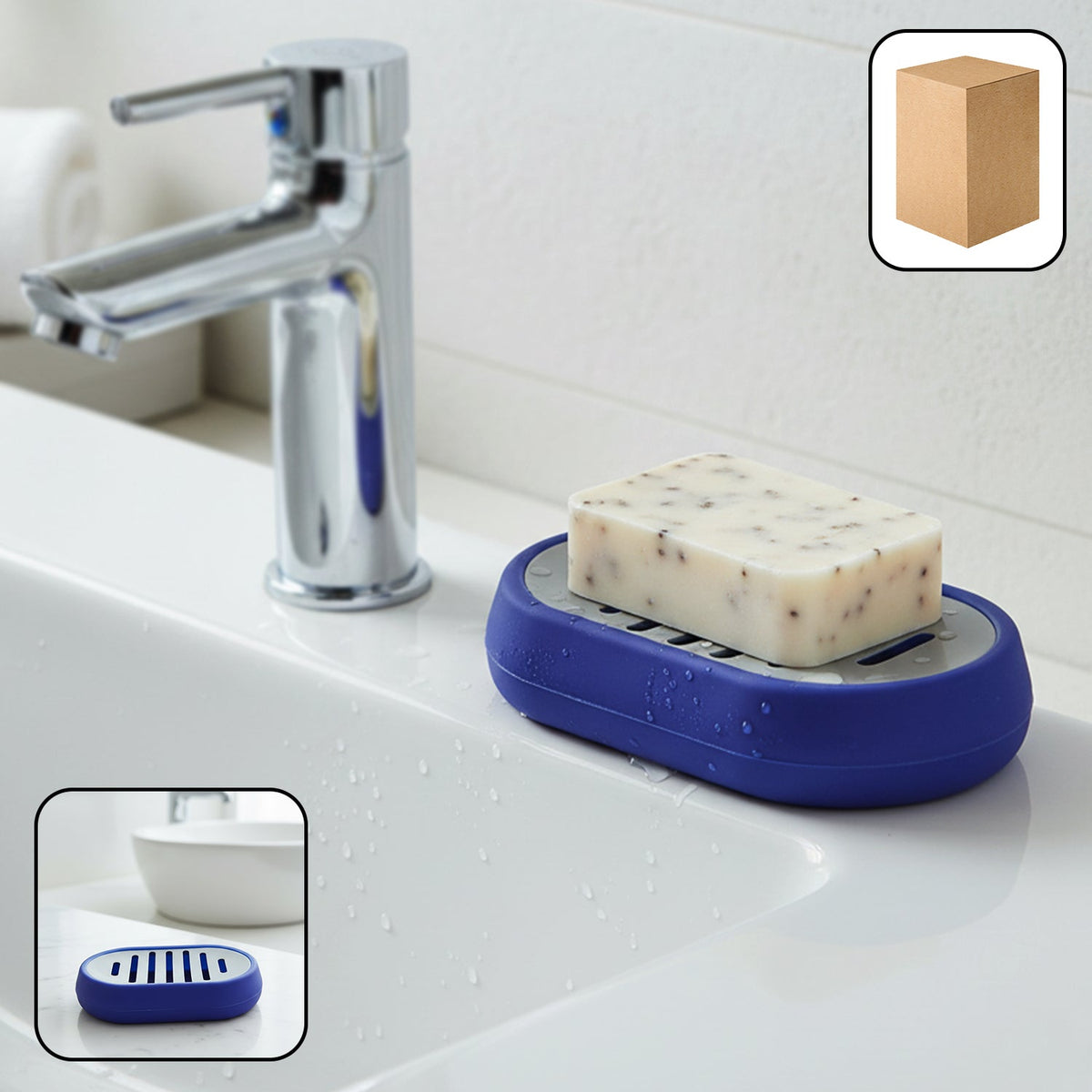 Plastic Soap Holder Tray – Keeps Soap Dry and Organized