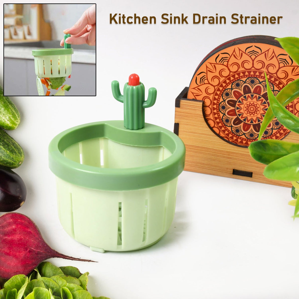 Kitchen Sink Drain Strainer – Automatic Waste Filter