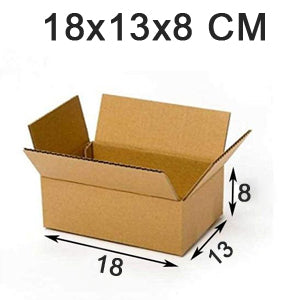 Corrugated Packing Box – Sturdy Brown Shipping Boxes – alternate view