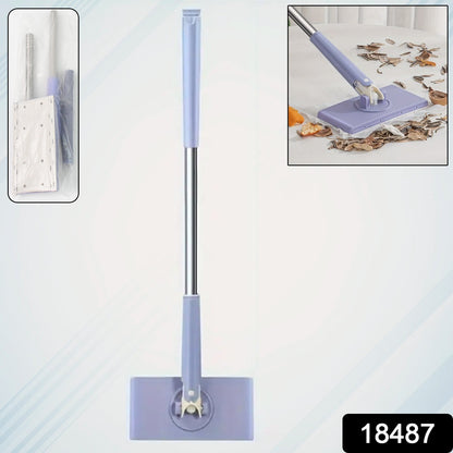 Mini Mop with Automatic Cloth Change & Push-Pull Handle