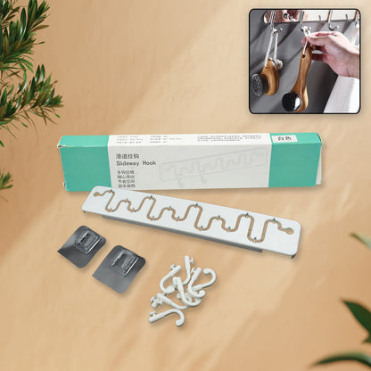 Adjustable Wall Hook – Sliding Organizer for Home & Bathroom – close-up