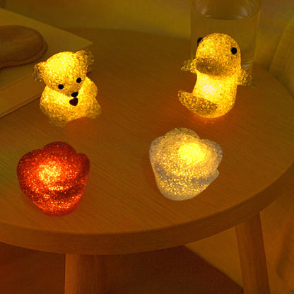 LED Crystal Night Light – Multi-Shape Mood Lamp – detail view