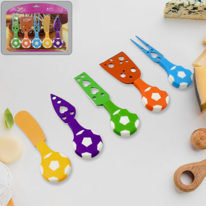 Cheese Knife set – Stainless Steel Football Theme (5 Pcs) – view 6
