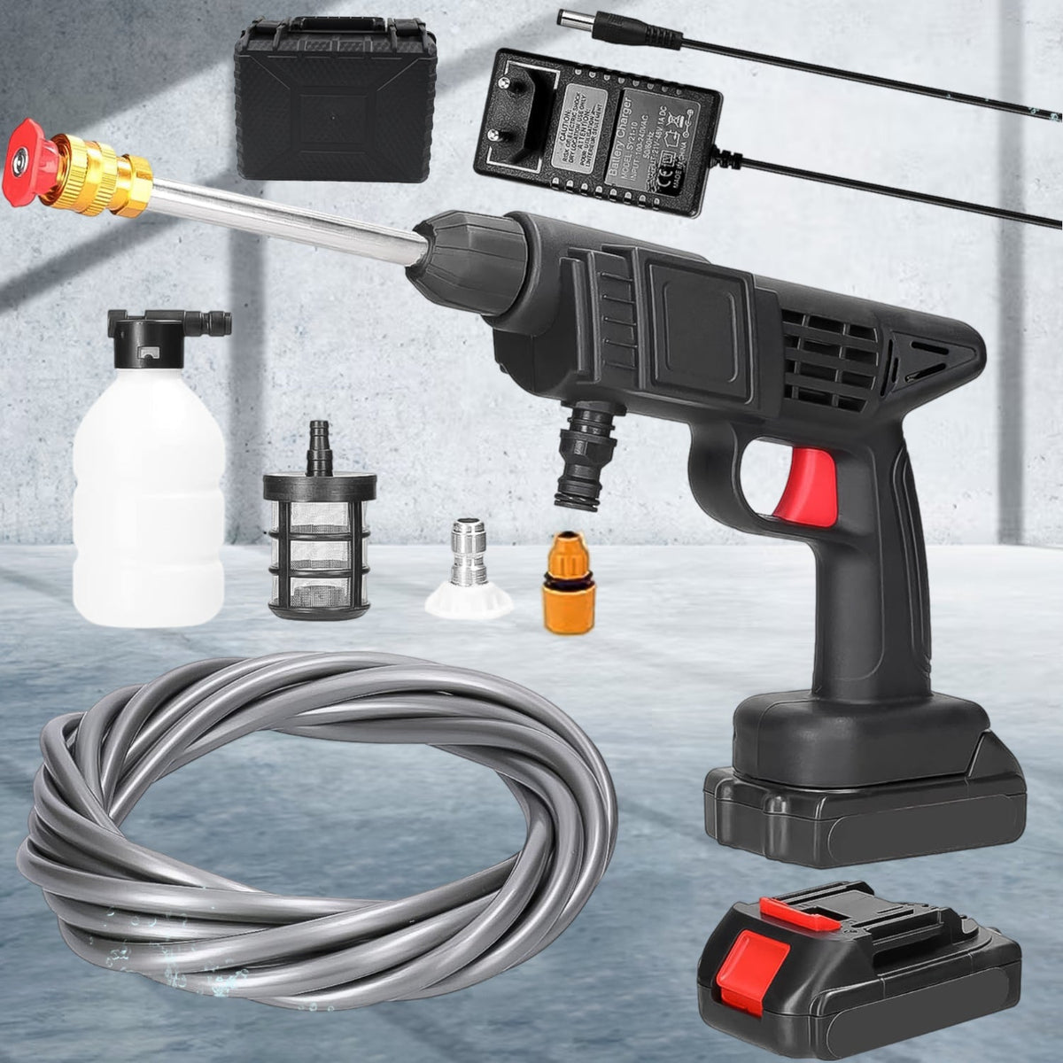 Wireless Car Washer Kit – 48V High Pressure & Portable