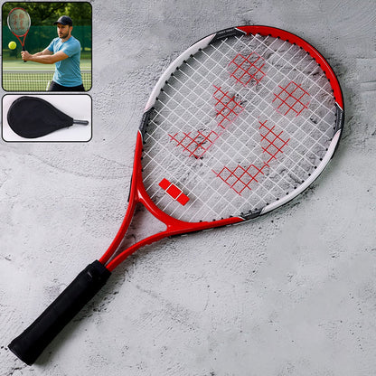 Professional Tennis Racket – Lightweight Aluminum Frame – close-up