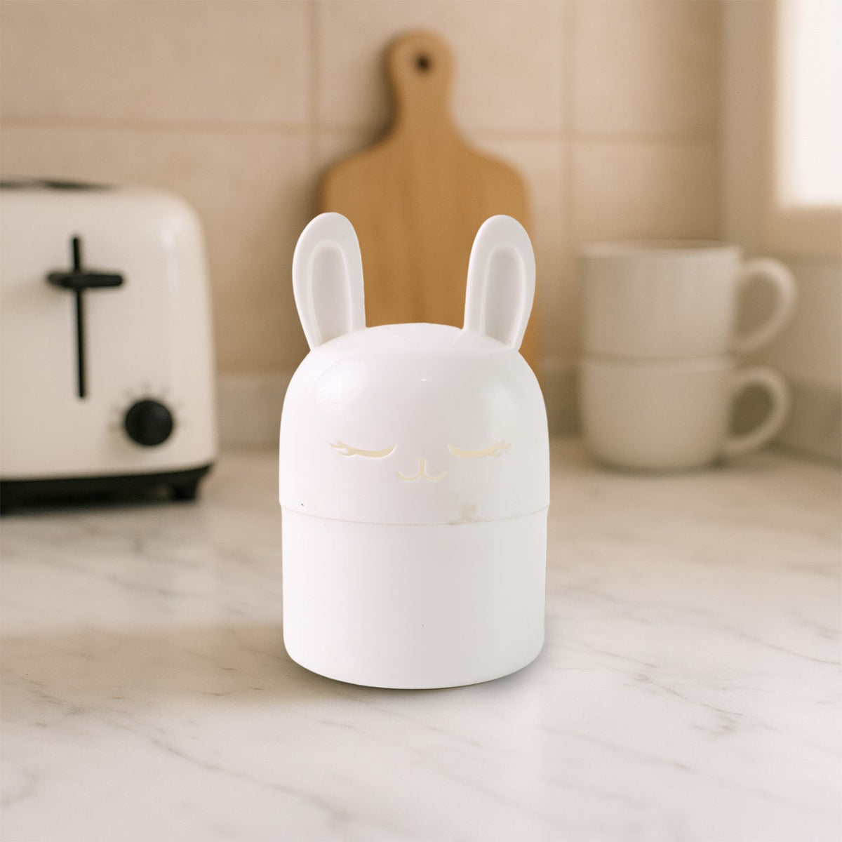 Bunny Kitchen Storage Box – Cute & Compact Organizer – side view