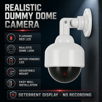 Dummy CCTV Camera – Realistic with Flashing LED – close-up