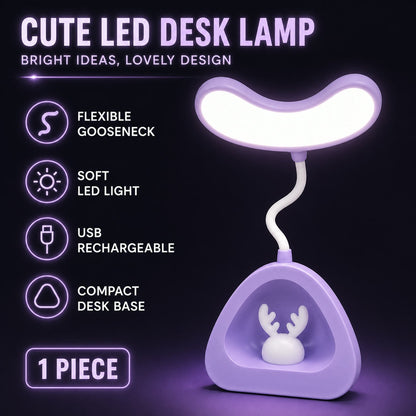 LED Desk Light – Eye-Caring USB Rechargeable Lamp – view 9