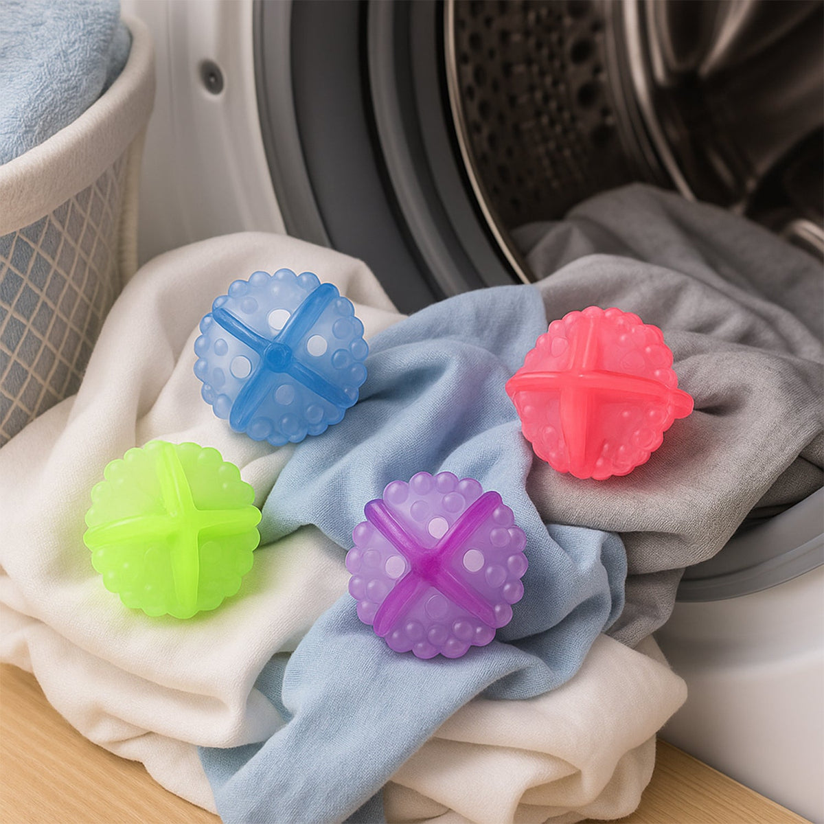 Detergent-Free Laundry Balls – 4 pcs for Eco-Friendly Wash – side view