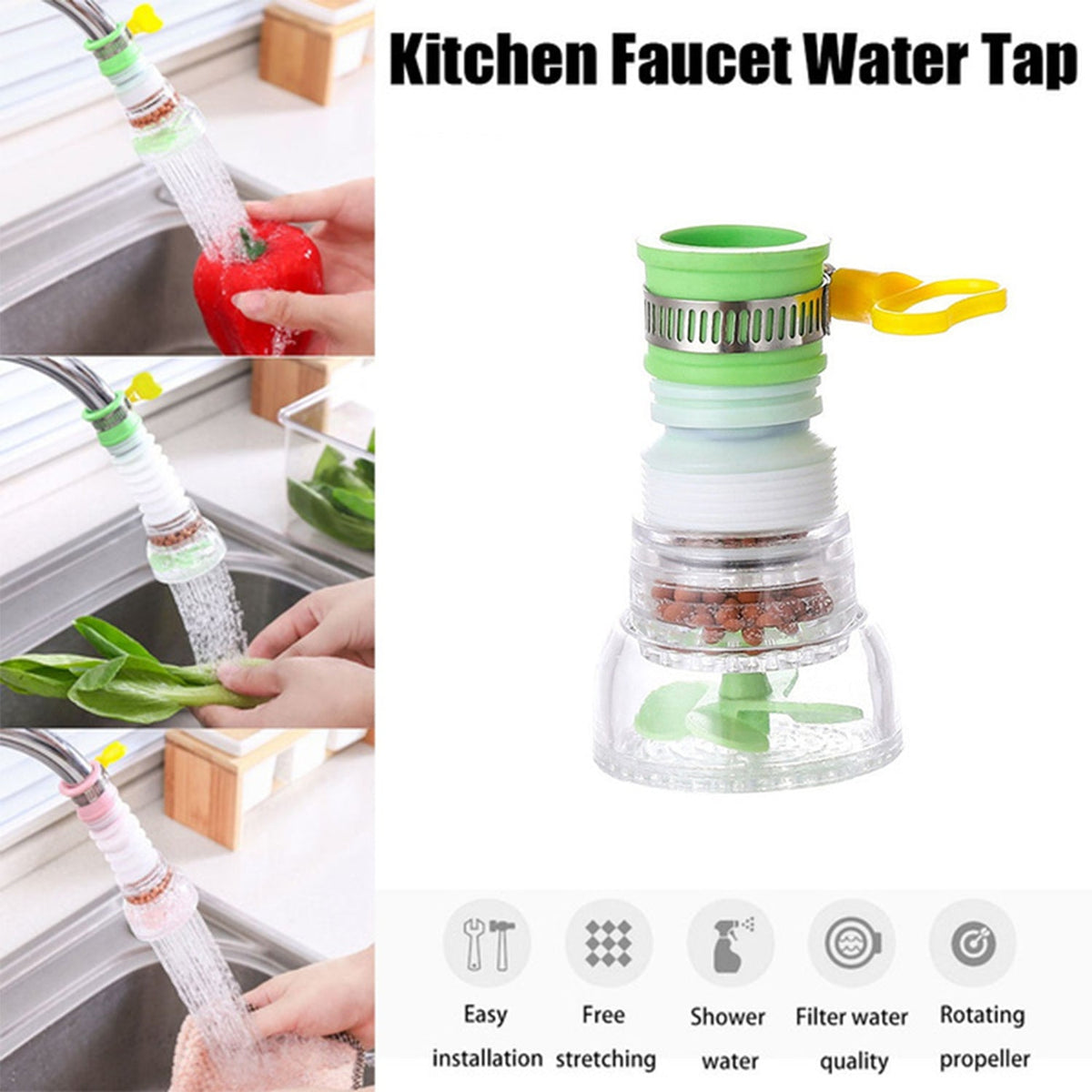 Water Saving Faucet – 360° Rotating Sprayer – view 10