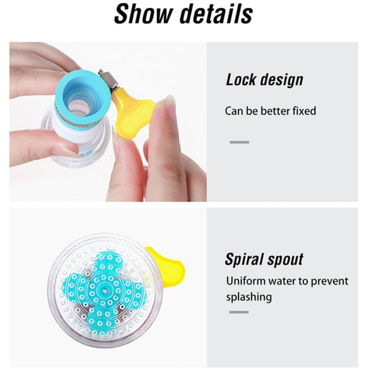 Water Saving Faucet – 360° Rotating Sprayer – alternate view
