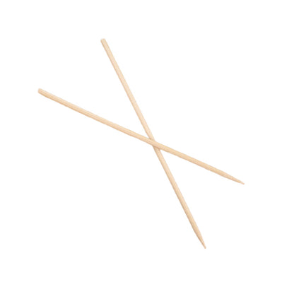 Natural Bamboo Skewers 15cm – Eco-Friendly BBQ Sticks – close-up