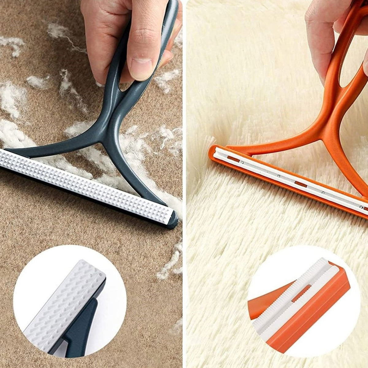 Portable Lint Remover – Pet Hair & Fuzz Brush for Clothes – detail view