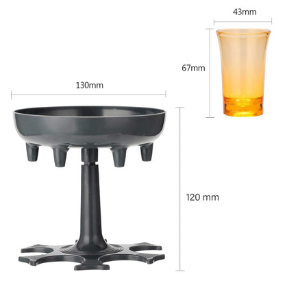 Shot Glass Dispenser – 6-Shot Party set with Tray & Glasses – view 6