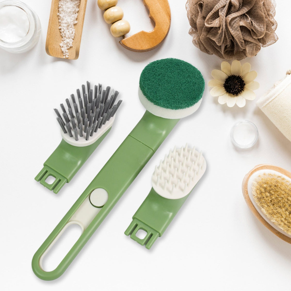 Dish Brush set – 9-Piece Kitchen Cleaning Kit – close-up