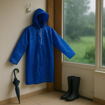 Waterproof Hooded Raincoat for Men Durable Lightweight Blue – view 6