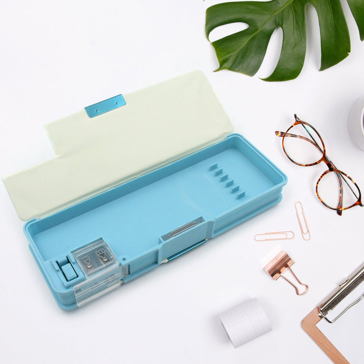Kids Pencil Case – Dual Compartment Stationery Box – view 13