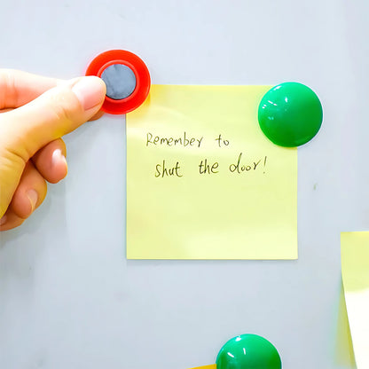 Yellow Magnetic Buttons – Strong Grip Circular Board Magnets – view 6