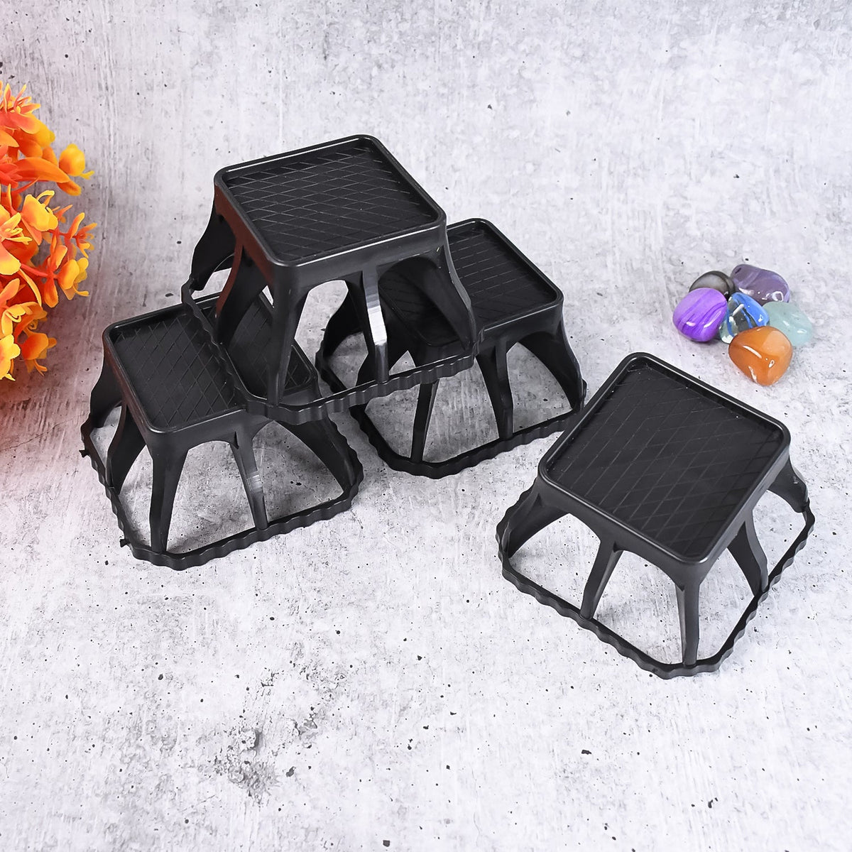 Washing Machine Stand – Durable Plastic 4 pcs set – detail view