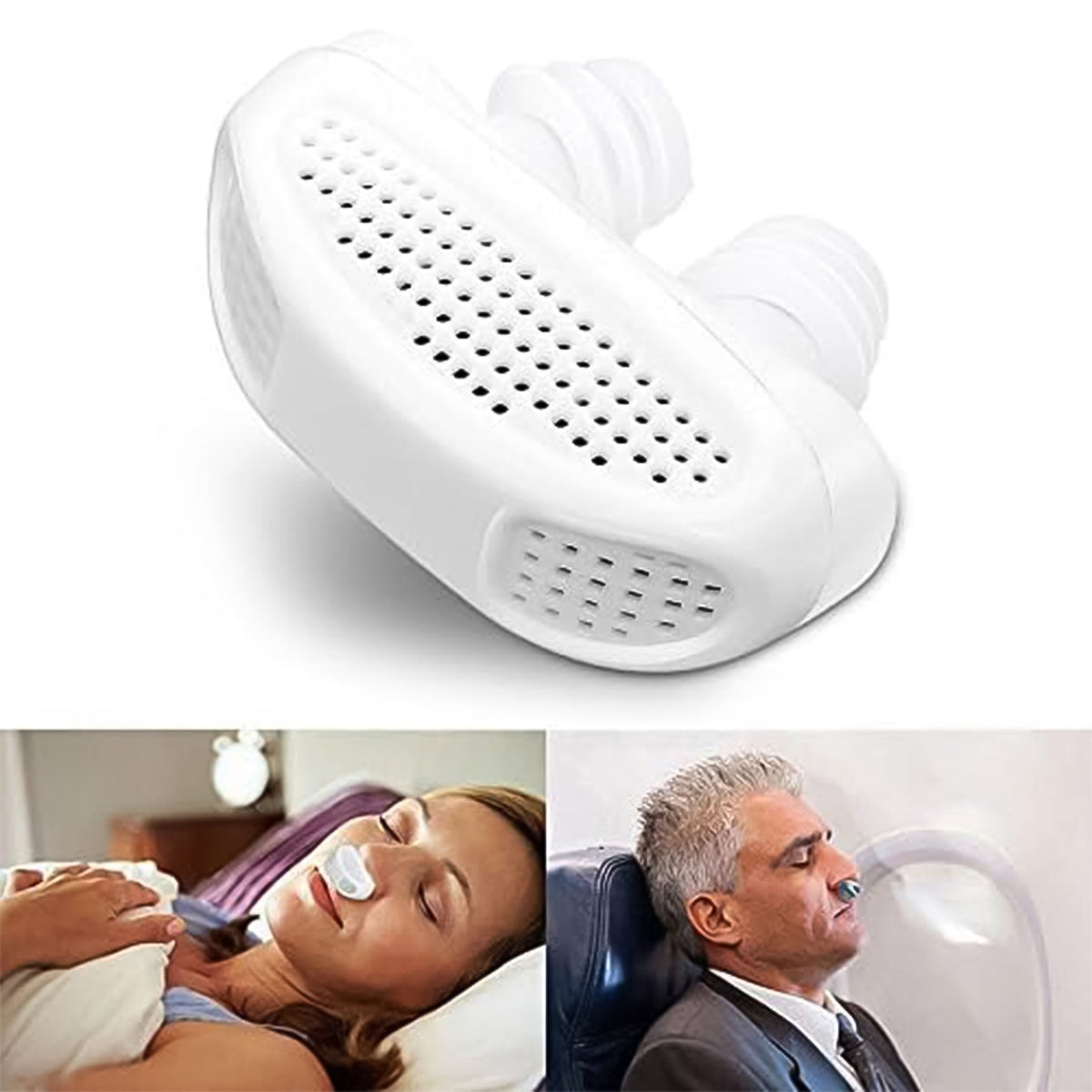Anti-Snoring Nose Clip – 2-in-1 Air Purifier Device – detail view