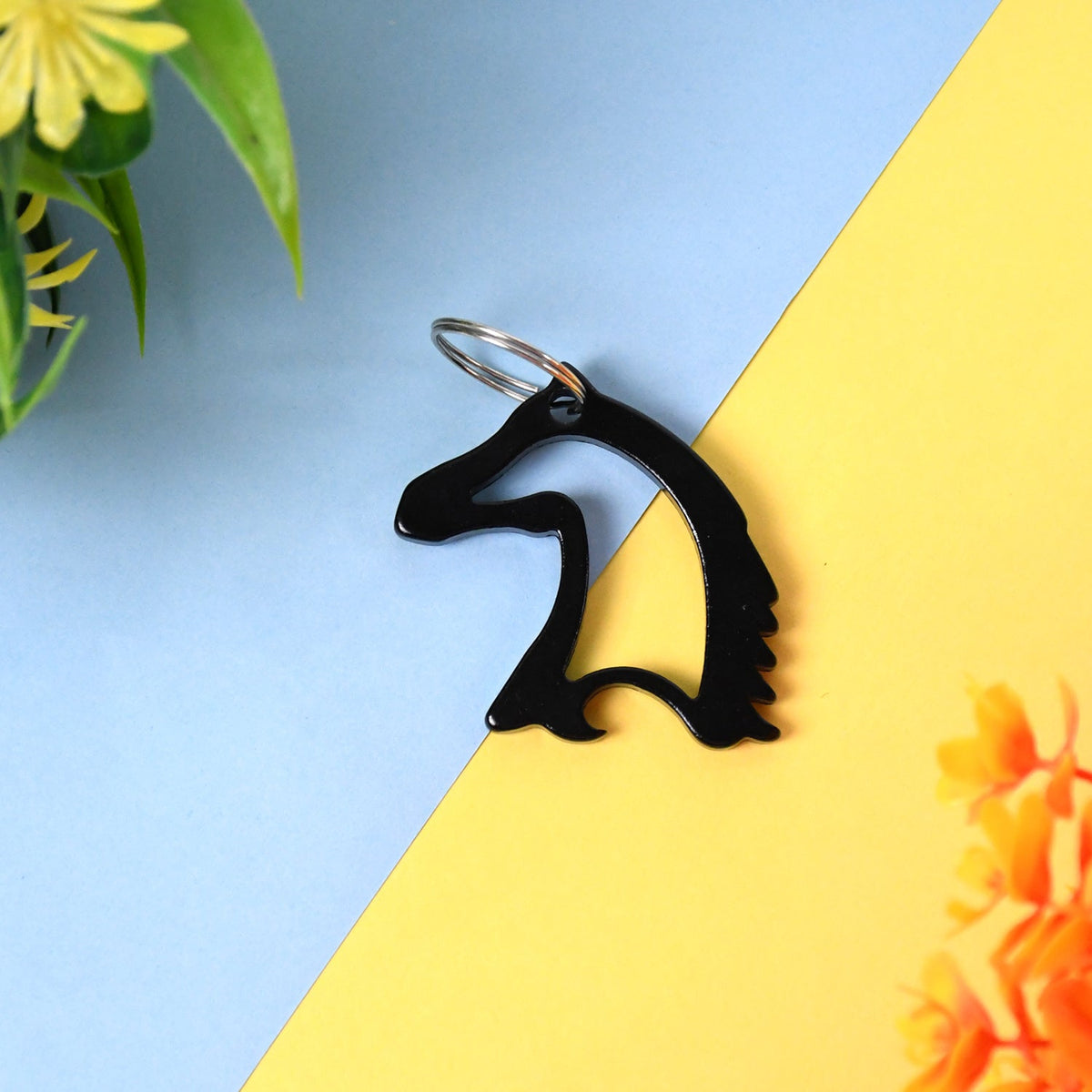 Horse Face Keychain – Durable Metal Equestrian Accessory
