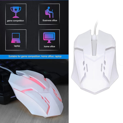 Wired Gaming Mouse – Ergonomic RGB Lighting for Gamers – close-up