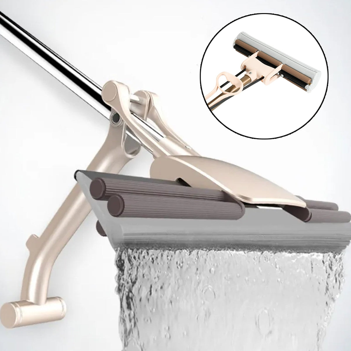 Self-Cleaning Sponge Mop – Super Absorbent